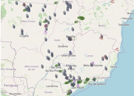 Mapa de restauração ecológica com semeadura direta no Brasil  visa dar escala ao método